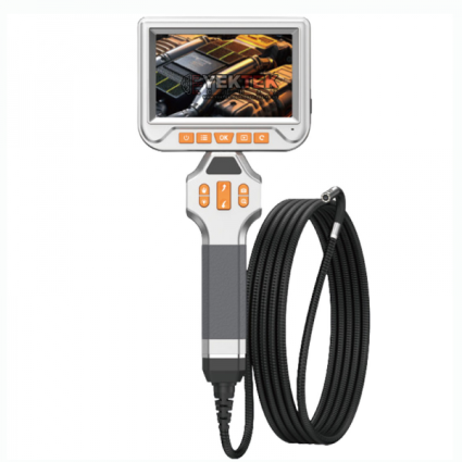Ancel Çift Kameralı 360° Dönebilen Endoskop Kamera | 5” Ekran, Otomatik Odaklama, LED’li 6 mm Kamera, SD Kayıt
