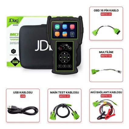 JDiag M100 PRO – Motosiklet Arıza Tespit Cihazı – 5 Kablolu OBD Versiyon