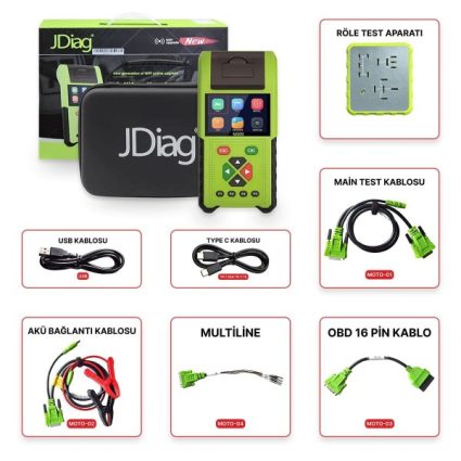 JDiag M200 Motosiklet Arıza Tespit Cihazı – 6 Kablolu OBD Versiyon