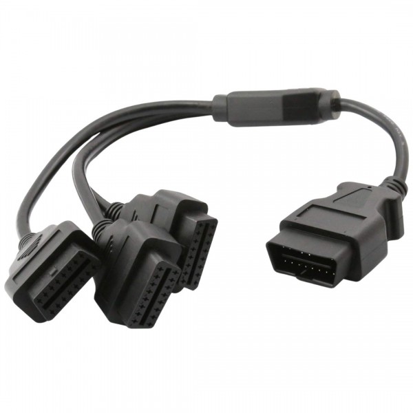 OBD Çoklama Kablosu 1 Erkek OBD den 3 Dişi OBD Kablosu Aynı Anda 3 Cihaz Bağla