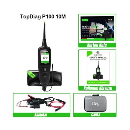 Kontrol kalemi, Oto Devre Kaçak ve Kopuk Tesisat Bulma Test Cihazı TopDiag P100 Cihazcı