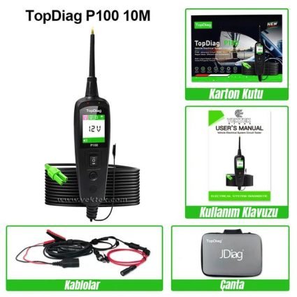 Kontrol kalemi, Oto Devre Kaçak ve Kopuk Tesisat Bulma Test Cihazı TopDiag P200 Pro Cihazcı
